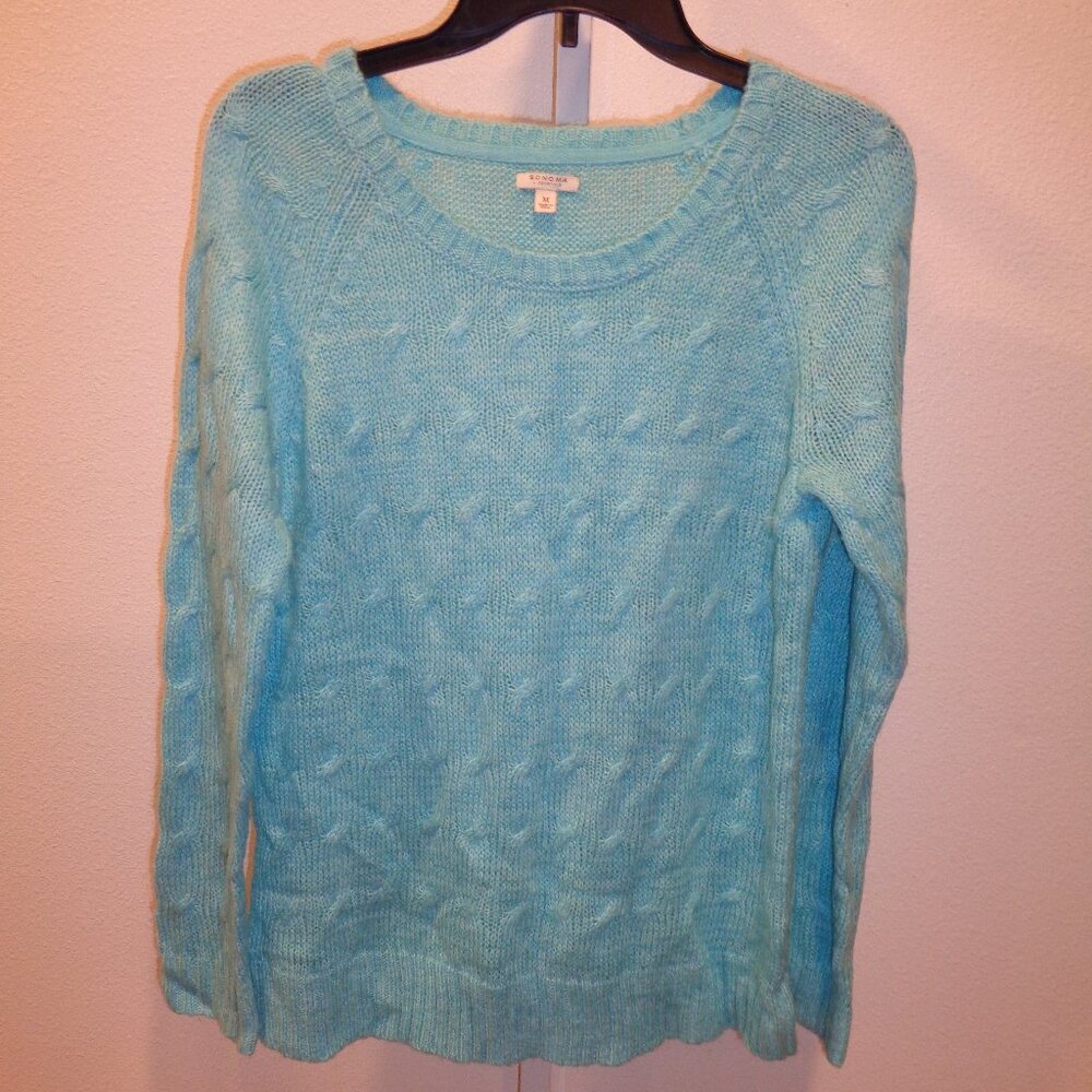 Sonoma Life + Style Women's Long Sleeve Sweater Size Medium 100% Acrylic